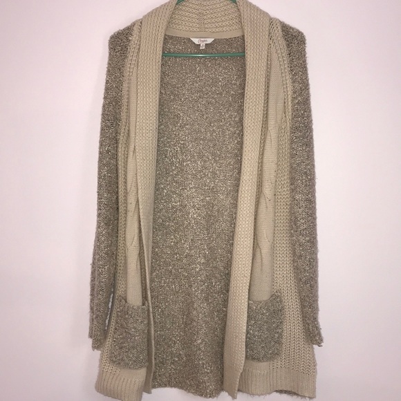 Candie's Sweaters - BLUSH/GREY MARLED CARDIGAN